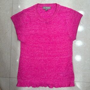💗J.Crew bright pink sweater shirt